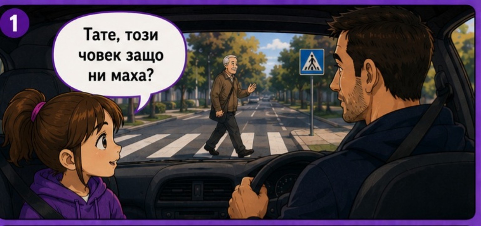 Комикс за пешеходна пътека